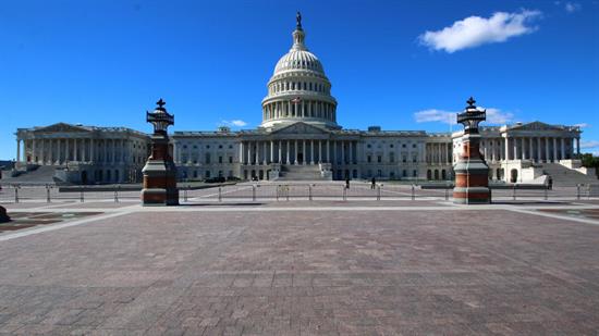 Image of the front of the US Capitol