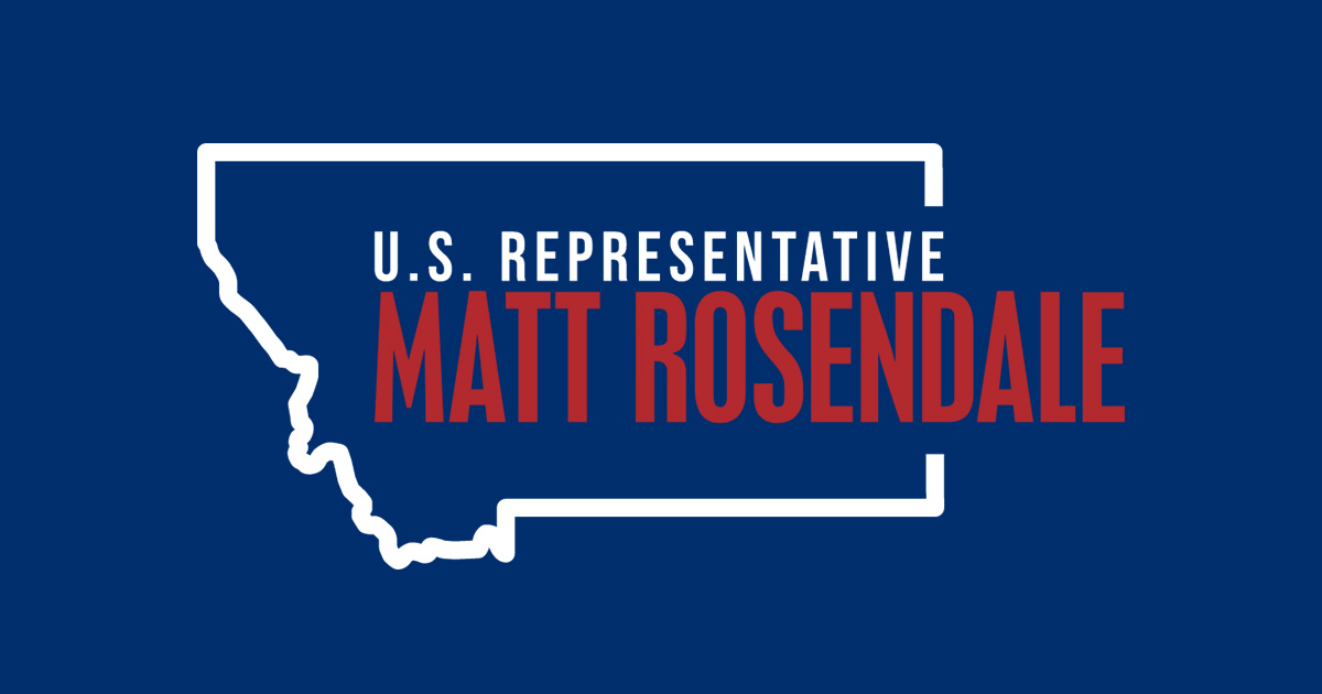 Rep. Rosendale Votes Against SwampOmnibus U.S. Representative Matt